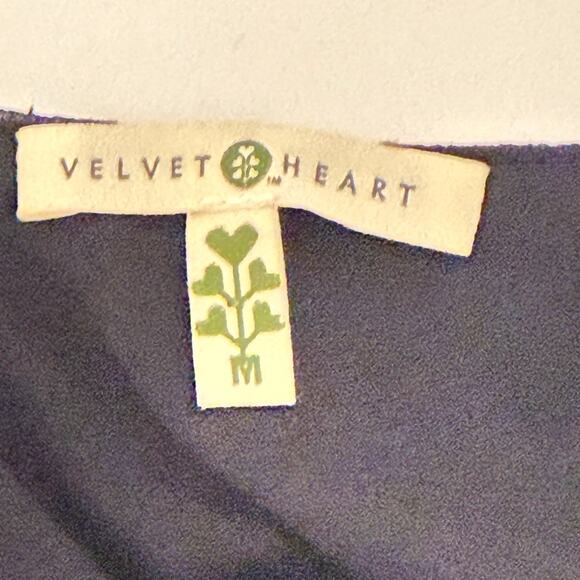 Velvet Heart Polka Dot Ruffle Button Babydoll Dress Size M Empire Waist Retro - Picture 6 of 10